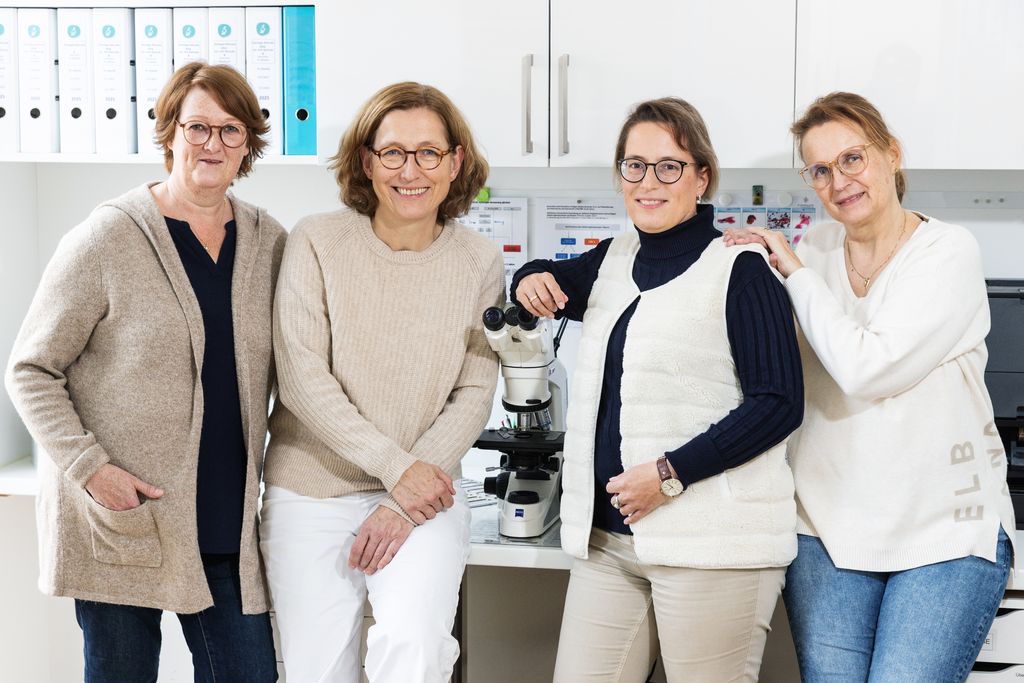 Das Team von Zytologie am Campus im Labor